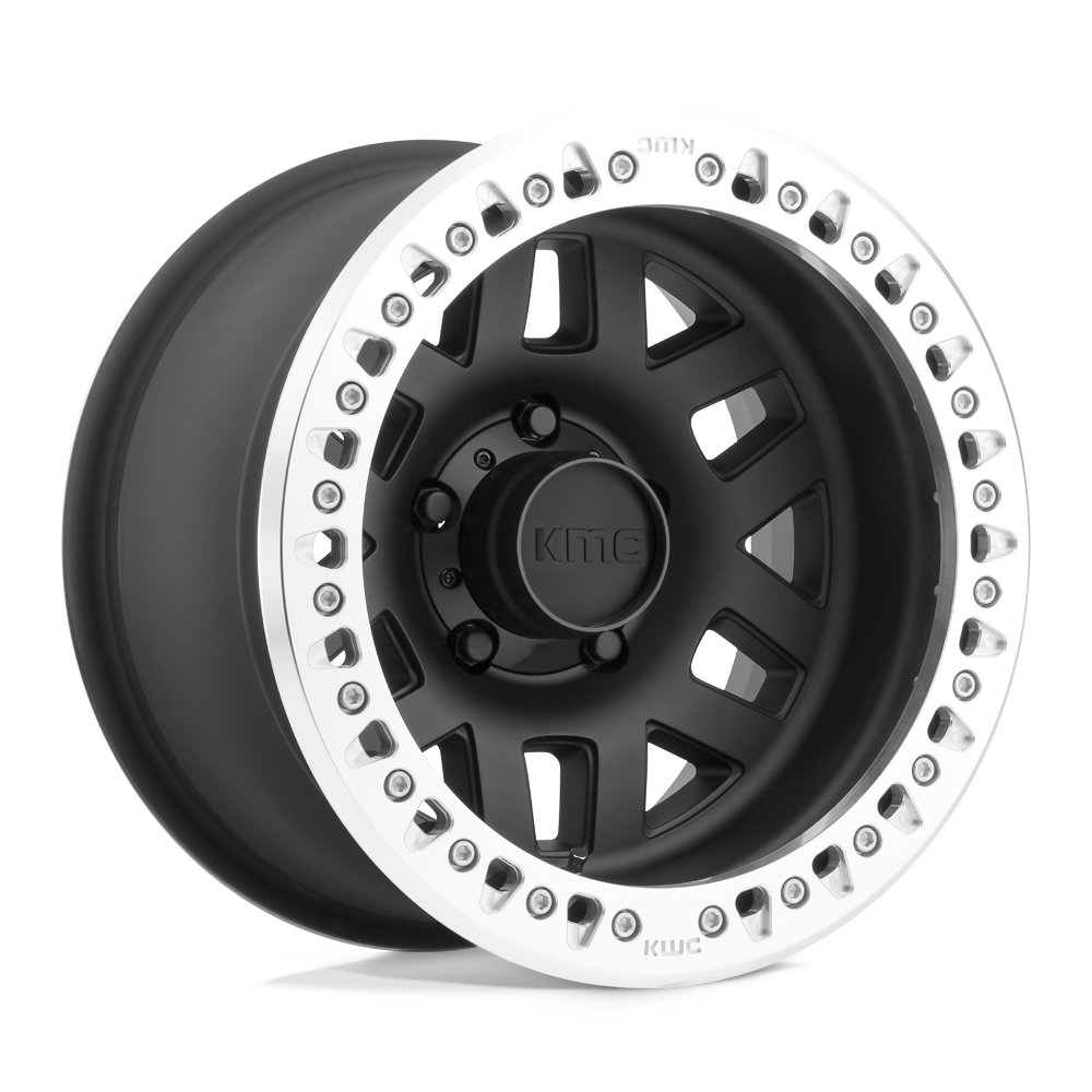 17x9 KMC Wheels KM229 MACHETE CRAWL BEADLOCK 8x165.1 -38 offset 125.1 hub BLACK - KM22979080738N