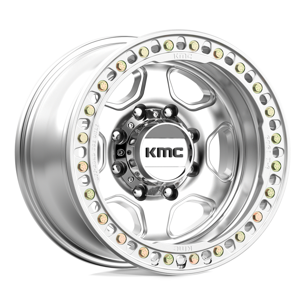 17x9 KMC Wheels KM233 HEX BEADLOCK 8x170 -38 offset 125.5 hub MACHINED - KM23379087738N