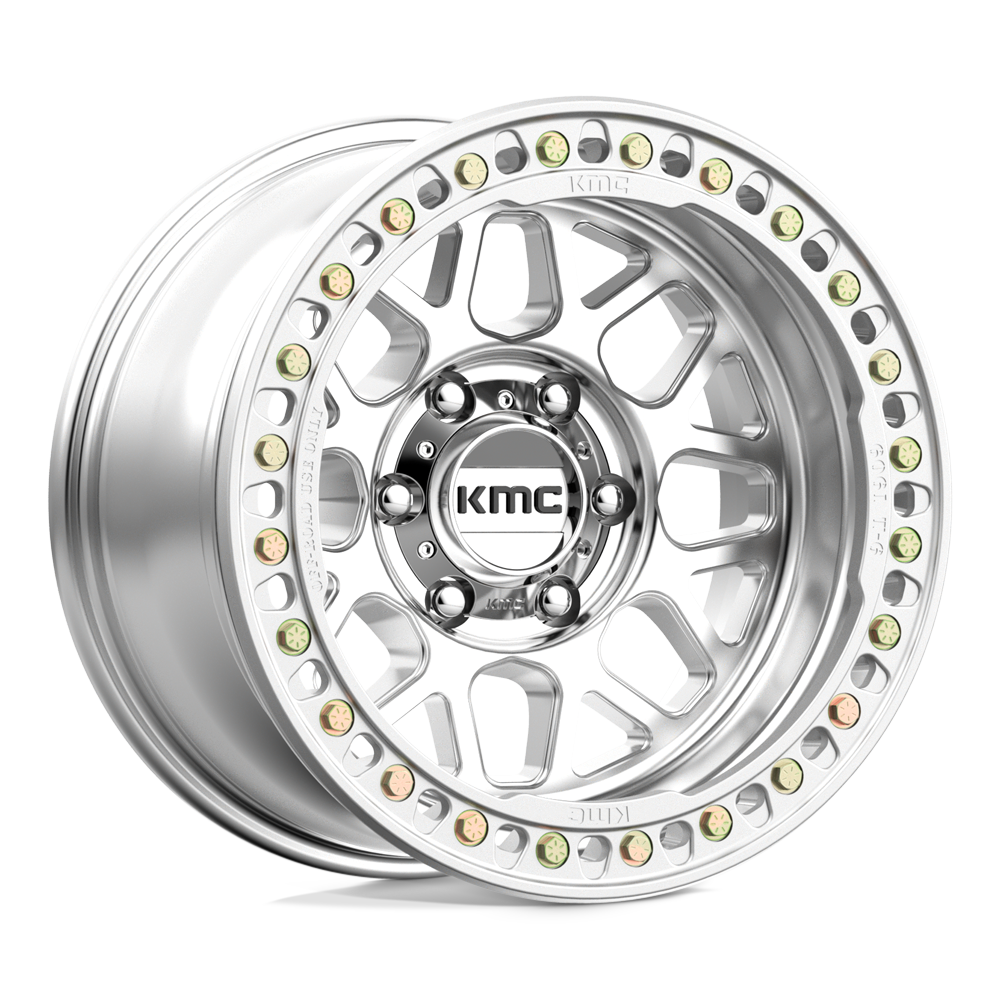 17x9 KMC Wheels KM235 GRENADE CRAWL BEADLOCK 6x114.3 -38 offset 108 hub MACHINED - KM23579064538N