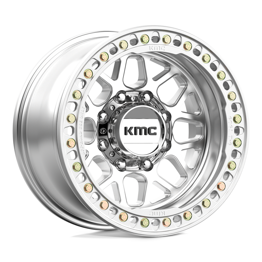 17x9 KMC Wheels KM235 GRENADE CRAWL BEADLOCK 8x165.1 -38 offset 125.1 hub MACHINED - KM23579080538N
