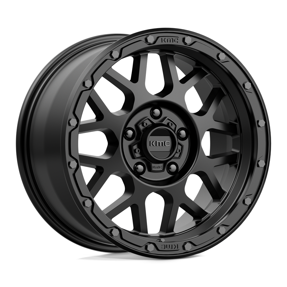 17x9 KMC Wheels KM535 GRENADE OFF-ROAD 5x127 18 offset 71.5 hub BLACK - KM53579050718