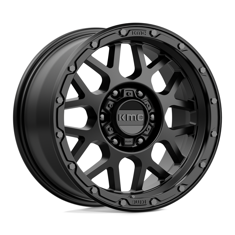 17x9 KMC Wheels KM535 GRENADE OFF-ROAD 6x120 18 offset 66.9 hub BLACK - KM53579077718