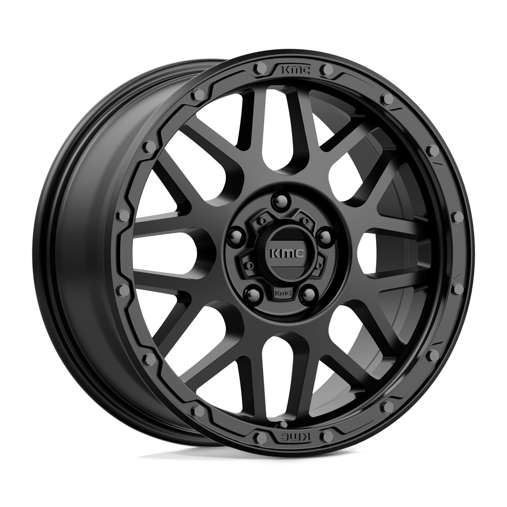 18x8.5 KMC Wheels KM535 GRENADE OFF-ROAD 5x120 35 offset 64.15 hub BLACK - KM53588552735