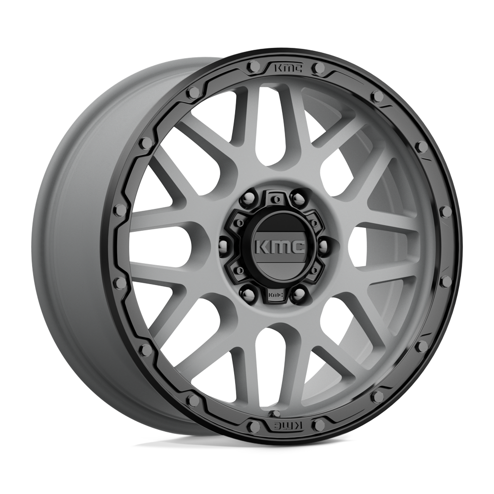 18x8.5 KMC Wheels KM535 GRENADE OFF-ROAD 6x139.7 35 offset 106.1 hub GRAY - KM53588568435