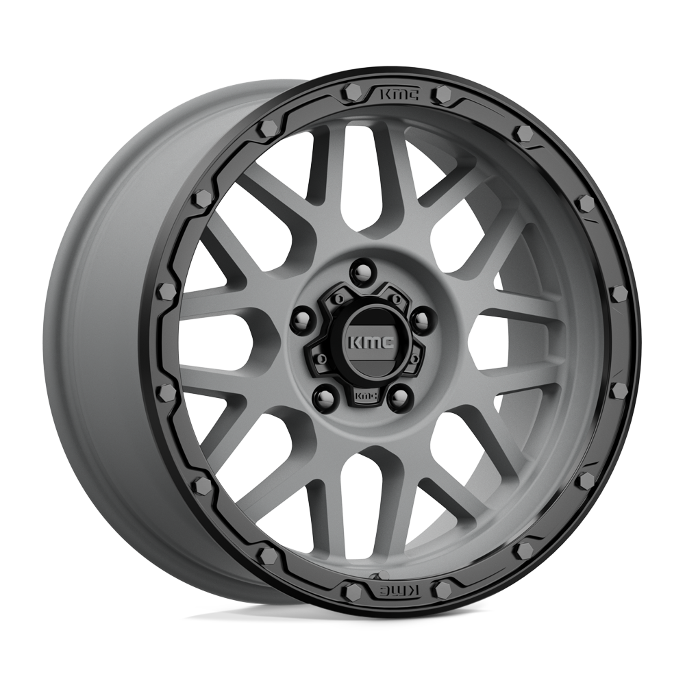 18x8.5 KMC Wheels KM535 GRENADE OFF-ROAD 5x127 0 offset 78.1 hub GRAY - KM53588550400