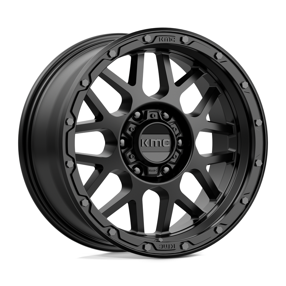 18x8.5 KMC Wheels KM535 GRENADE OFF-ROAD 6x135 0 offset 87.1 hub BLACK - KM53588563700