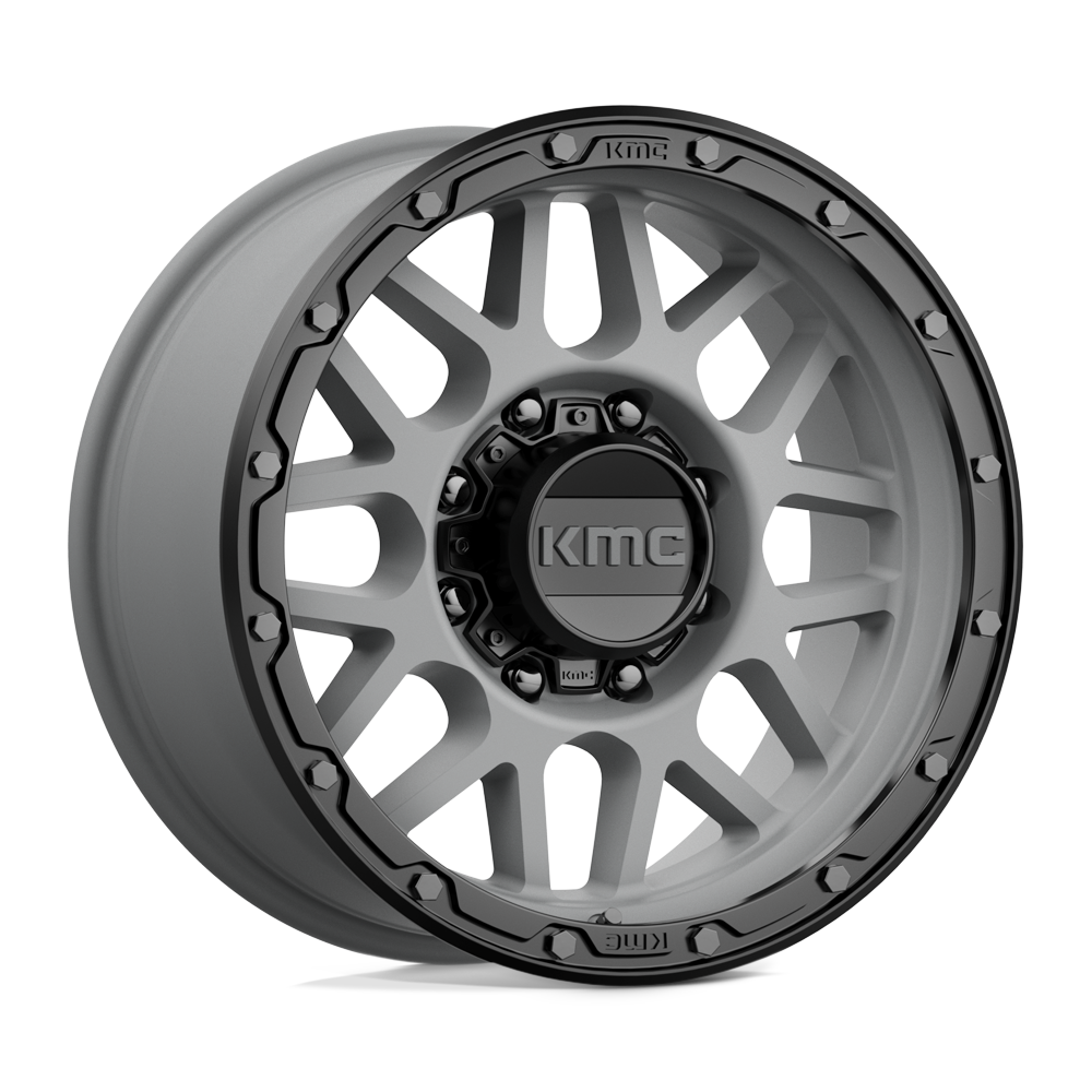 18x8.5 KMC Wheels KM535 GRENADE OFF-ROAD 8x165.1 0 offset 125.1 hub GRAY - KM53588580400