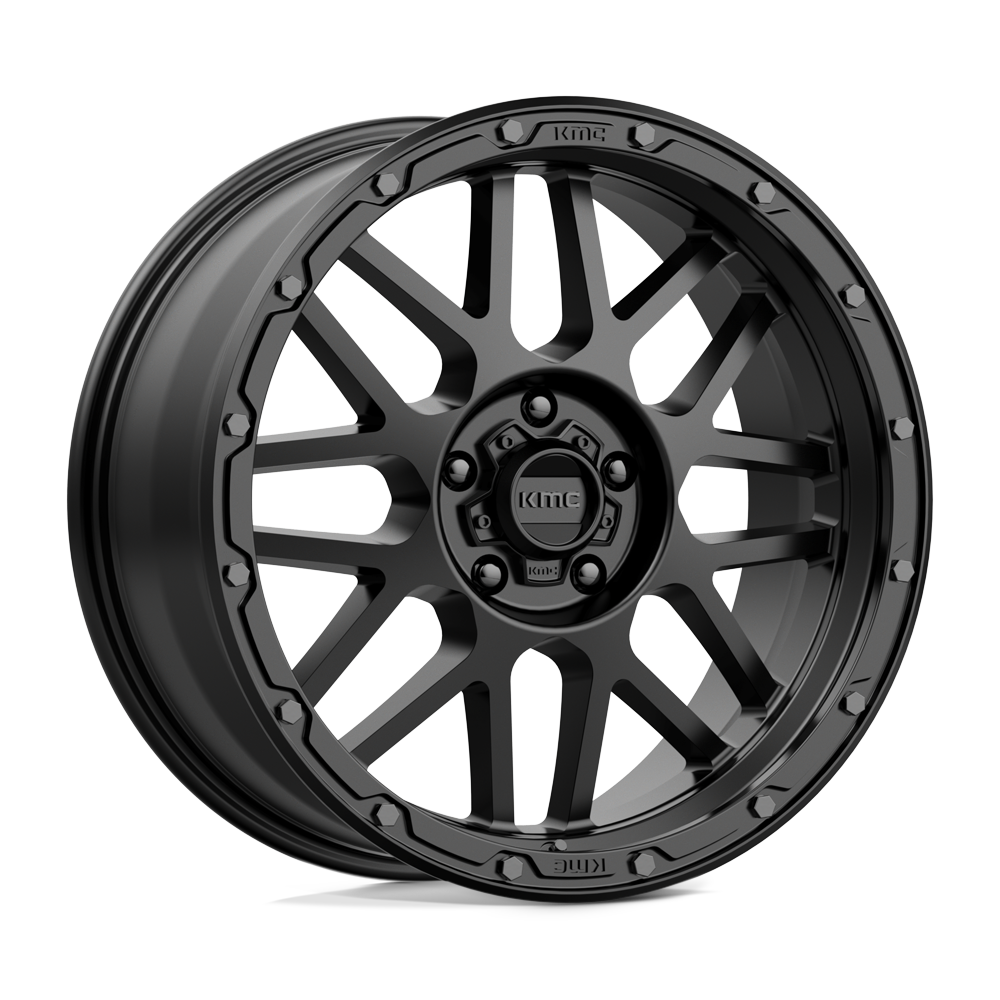 20x9 KMC Wheels KM535 GRENADE OFF-ROAD 5x127 18 offset 71.5 hub BLACK - KM53529050718