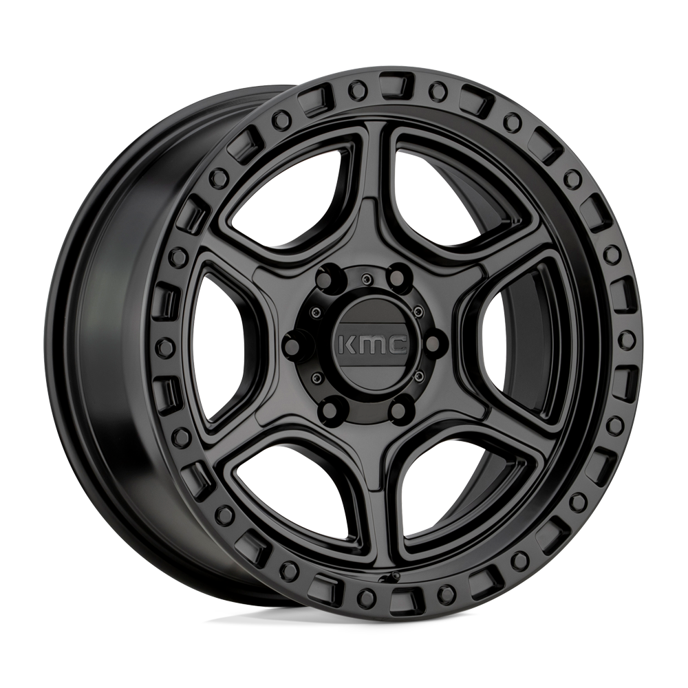17x8.5 KMC Wheels KM539 PORTAL 5x127 18 offset 71.5 hub BLACK - KM53978550718