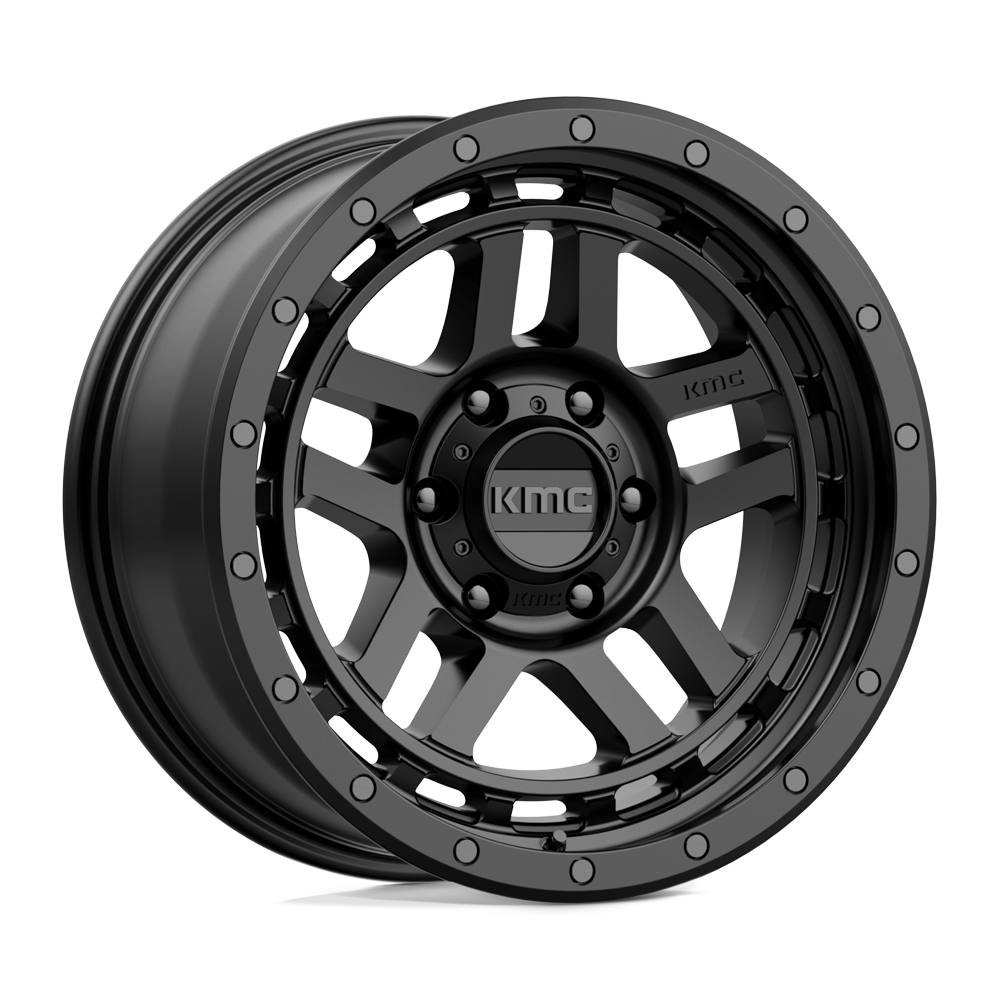18x8.5 KMC Wheels KM540 RECON 6x139.7 0 offset 106.1 hub BLACK - KM54088568700