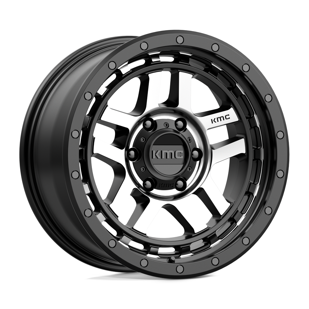 18x8.5 KMC Wheels KM540 RECON 6x120 0 offset 66.9 hub BLACK - KM54088577500