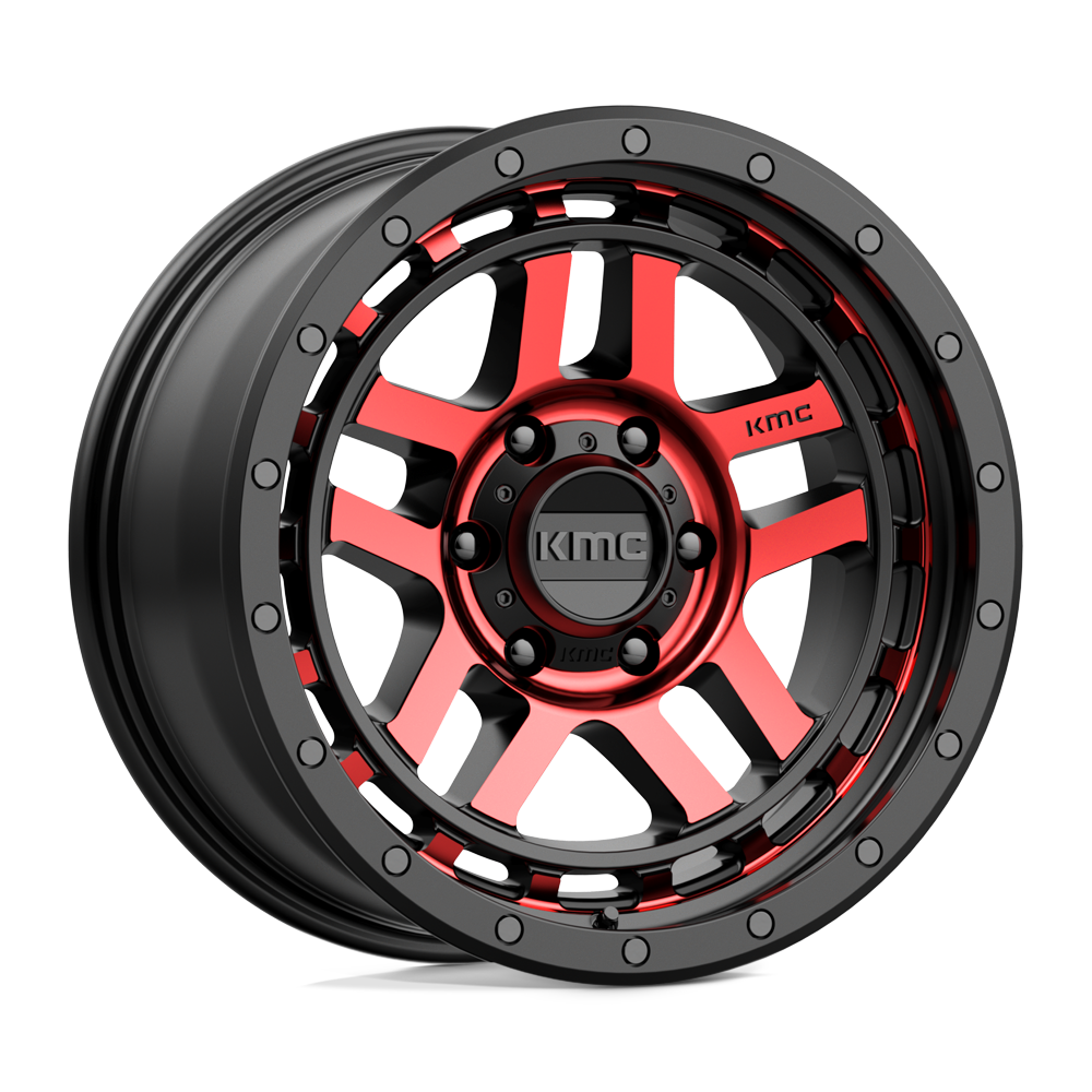 18x8.5 KMC Wheels KM540 RECON 6x139.7 0 offset 106.1 hub BLACK - KM54088568900