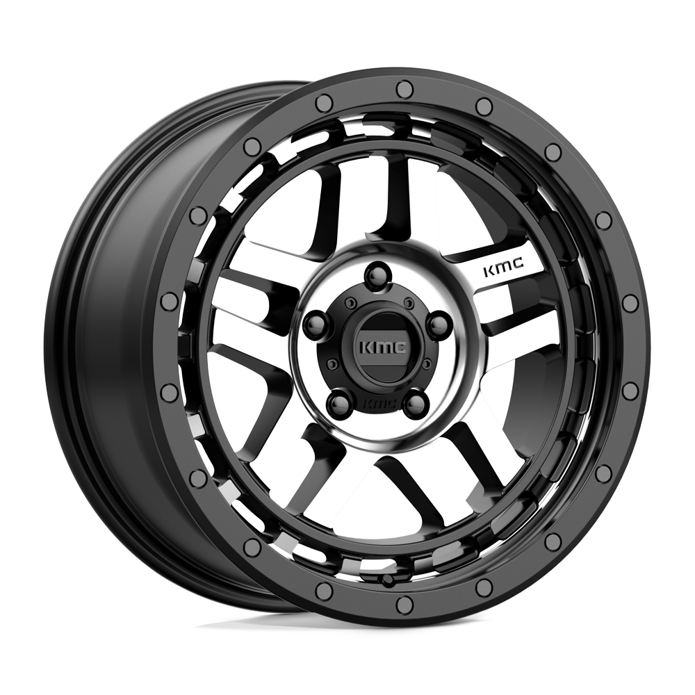 18x8.5 KMC Wheels KM540 RECON 5x150 18 offset 110.1 hub BLACK - KM54088558518