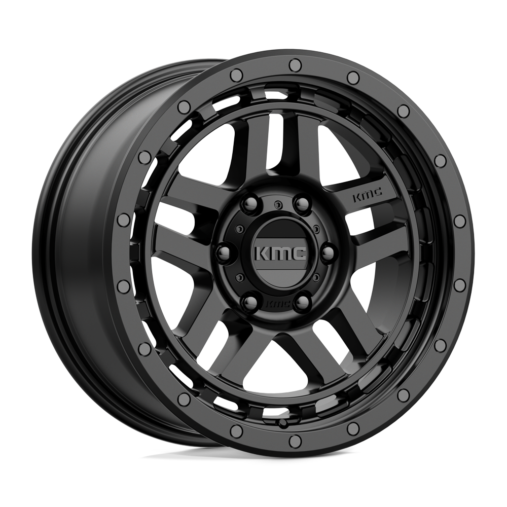 18x8.5 KMC Wheels KM540 RECON 6x114.3 18 offset 66.06 hub BLACK - KM54088564718