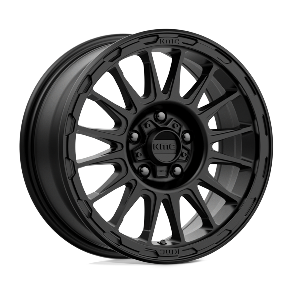 16x8 KMC Wheels KM542 IMPACT 5x150 0 offset 110.1 hub BLACK - KM54268058700