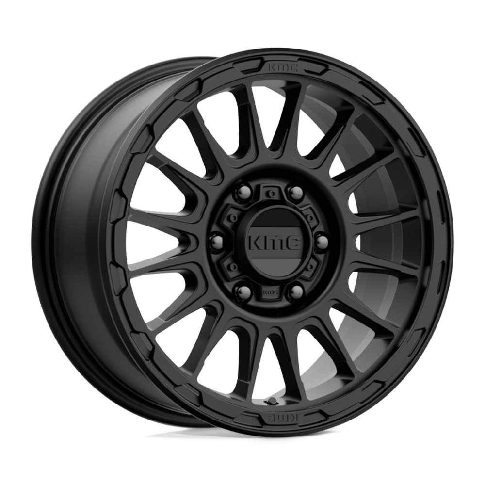 16x8 KMC Wheels KM542 IMPACT 6x139.7 0 offset 106.1 hub BLACK - KM54268068700