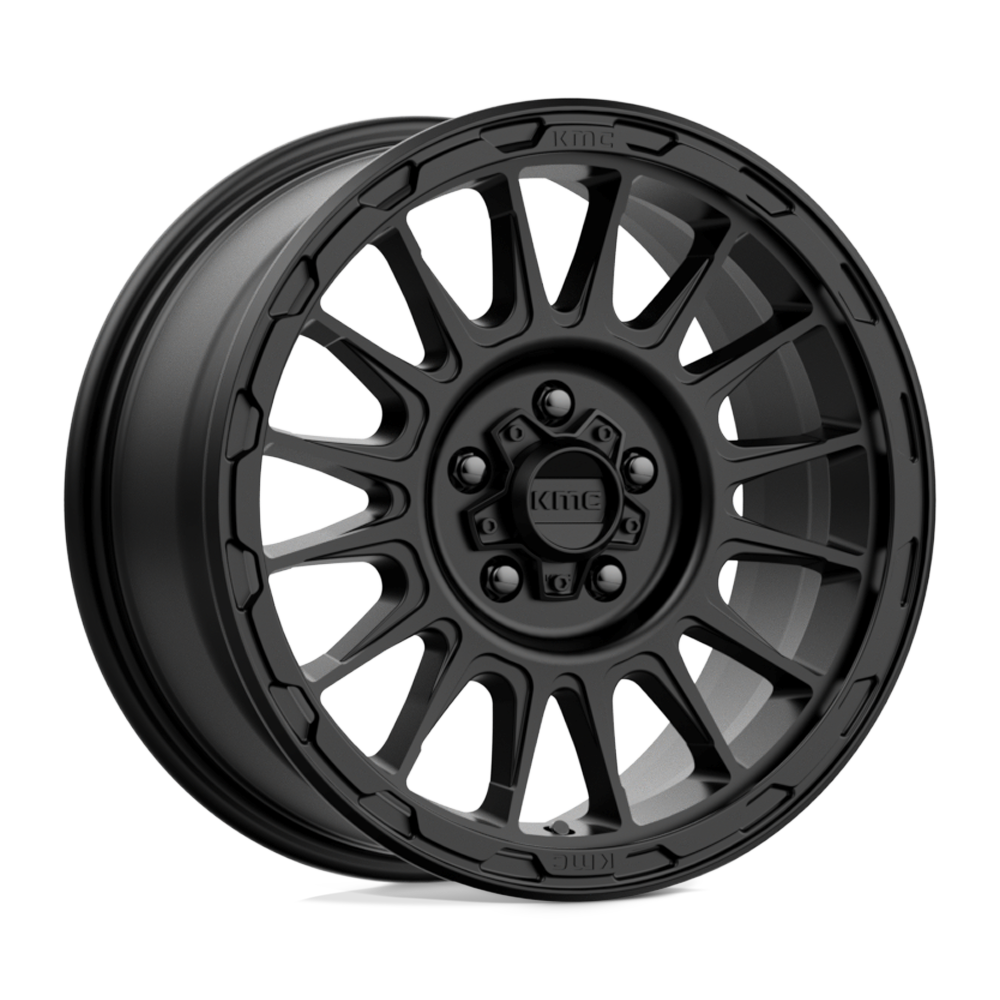 17x8 KMC Wheels KM542 IMPACT 5x127 35 offset 71.5 hub BLACK - KM54278050735