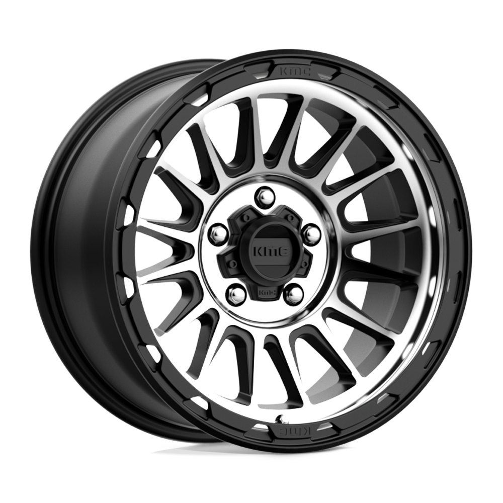 17x8.5 KMC Wheels KM542 IMPACT 5x127 0 offset 71.5 hub BLACK - KM54278550500