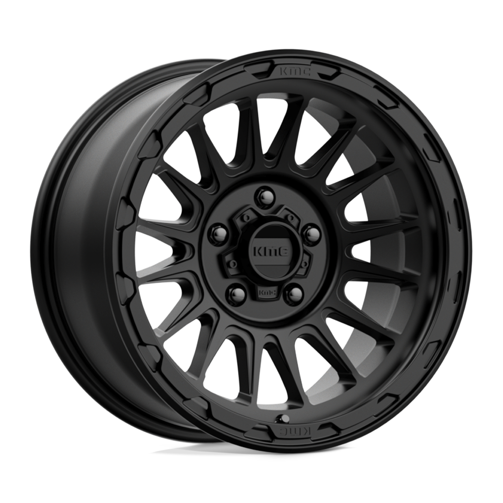 17x8.5 KMC Wheels KM542 IMPACT 5x127 0 offset 71.5 hub BLACK - KM54278550700