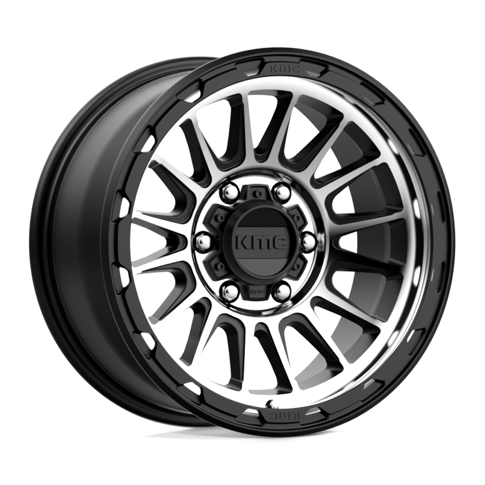 17x8.5 KMC Wheels KM542 IMPACT 6x139.7 0 offset 106.1 hub BLACK - KM54278568500