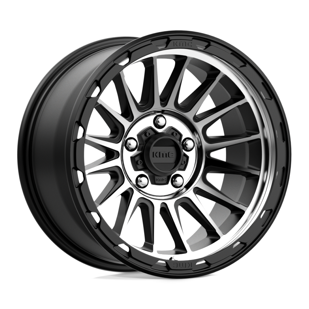 17x9 KMC Wheels KM542 IMPACT 5x127 -12 offset 71.5 hub BLACK - KM54279050512N