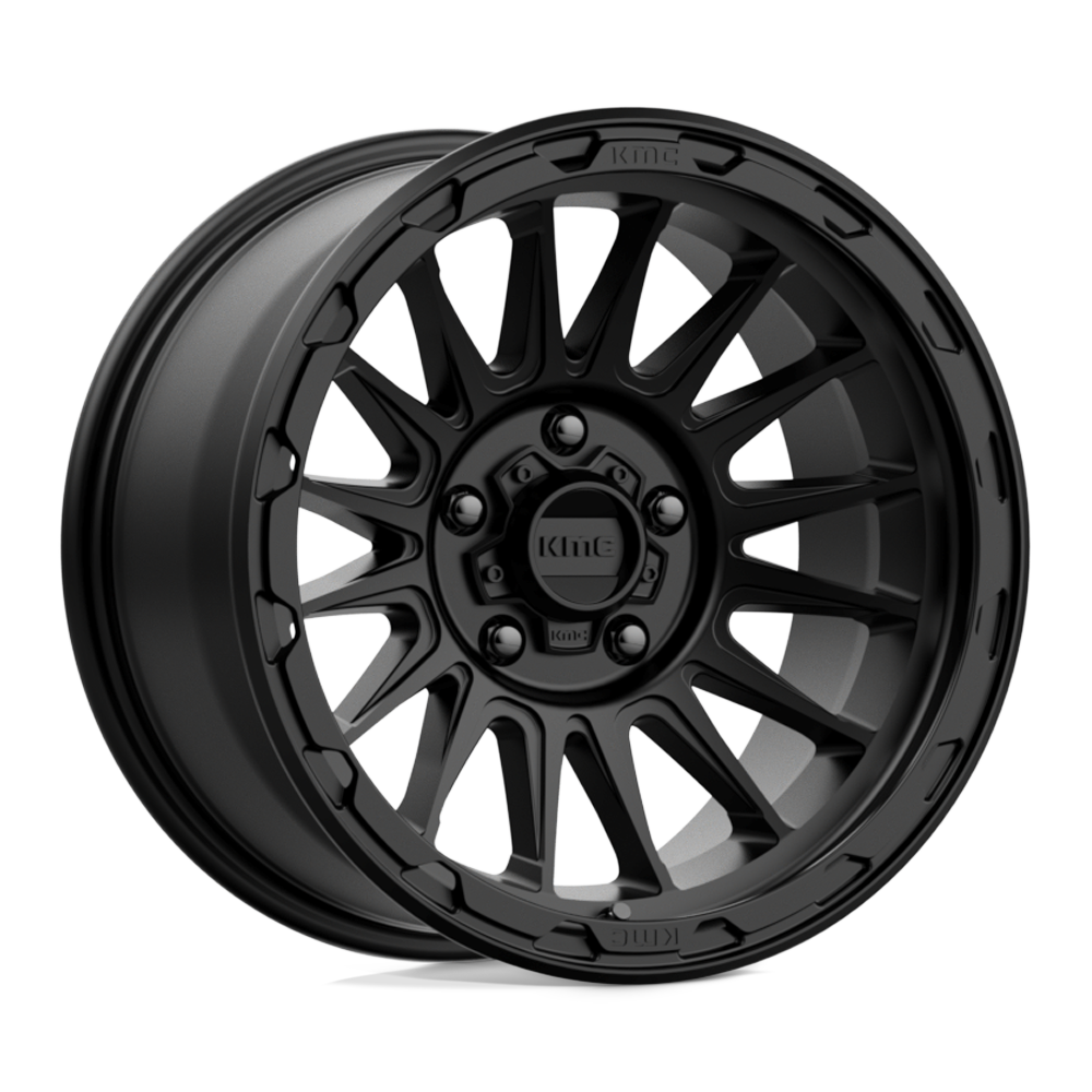 17x9 KMC Wheels KM542 IMPACT 5x127 -12 offset 71.5 hub BLACK - KM54279050712N