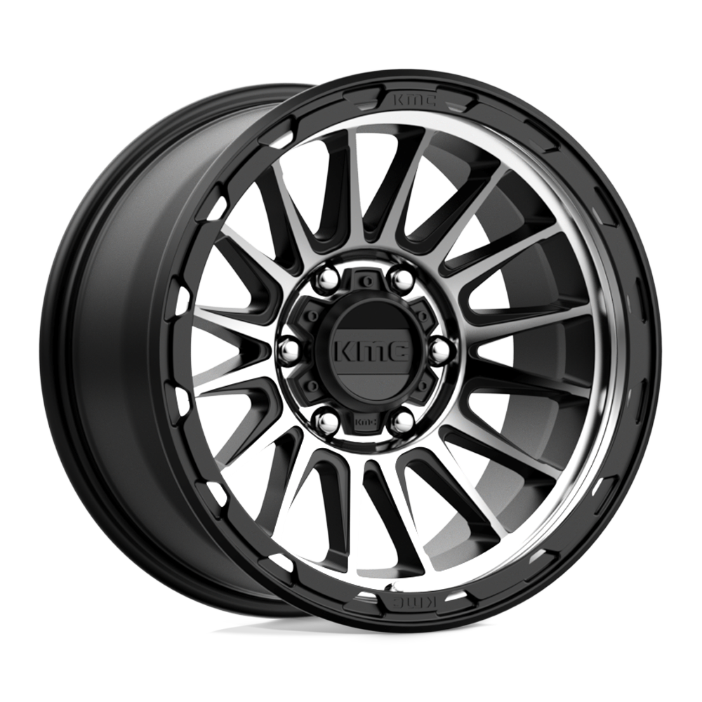 17x9 KMC Wheels KM542 IMPACT 6x139.7 -12 offset 106.1 hub BLACK - KM54279068512N