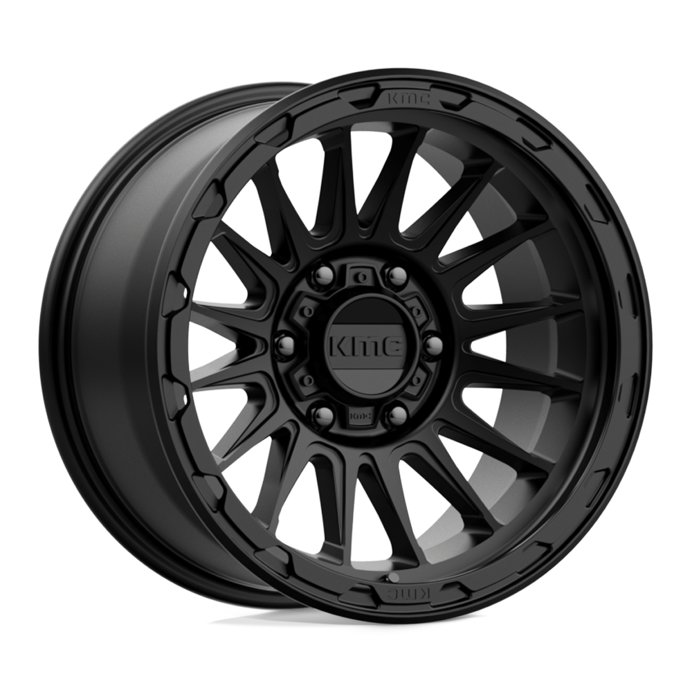 17x9 KMC Wheels KM542 IMPACT 6x139.7 -12 offset 106.1 hub BLACK - KM54279068712N
