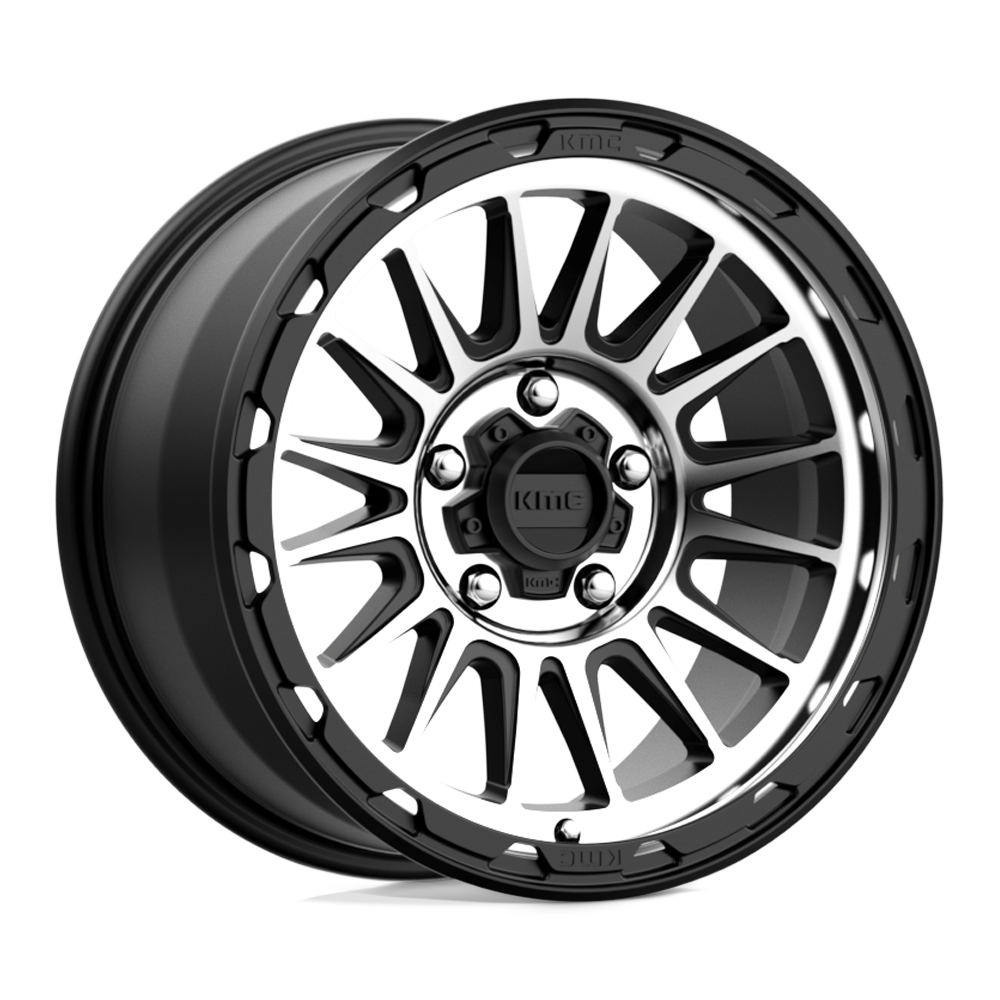17x9 KMC Wheels KM542 IMPACT 5x127 18 offset 71.5 hub BLACK - KM54279050518