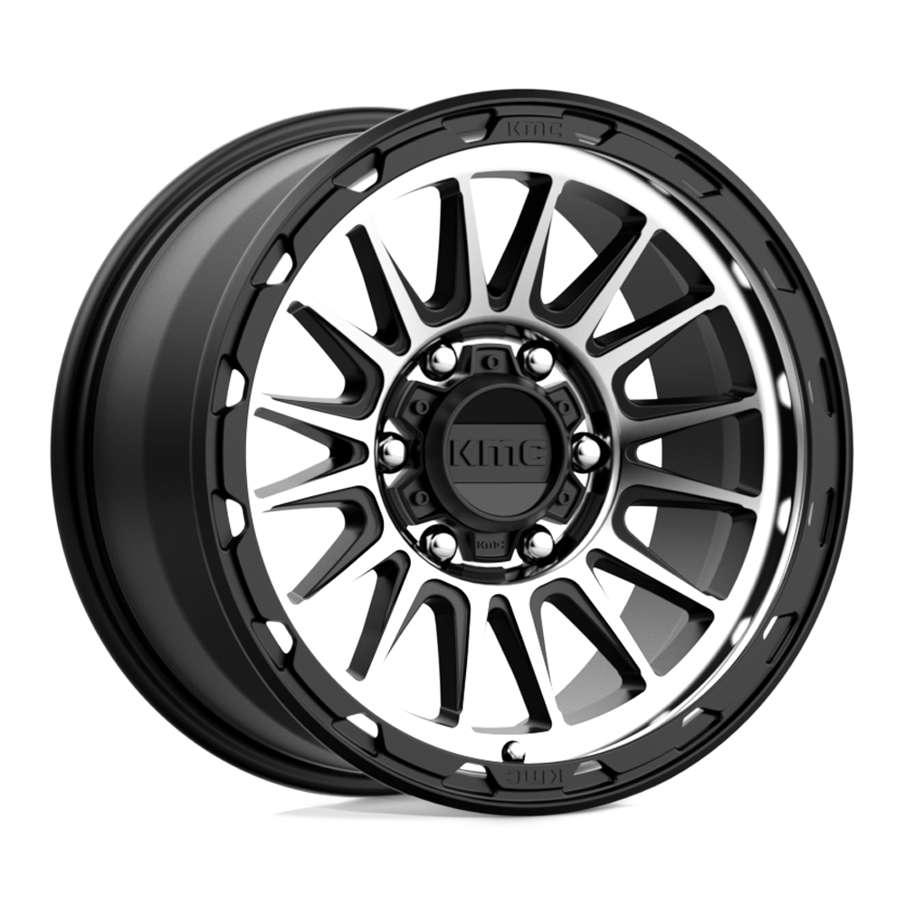 17x9 KMC Wheels KM542 IMPACT 6x114.3 18 offset 66.06 hub BLACK - KM54279064518