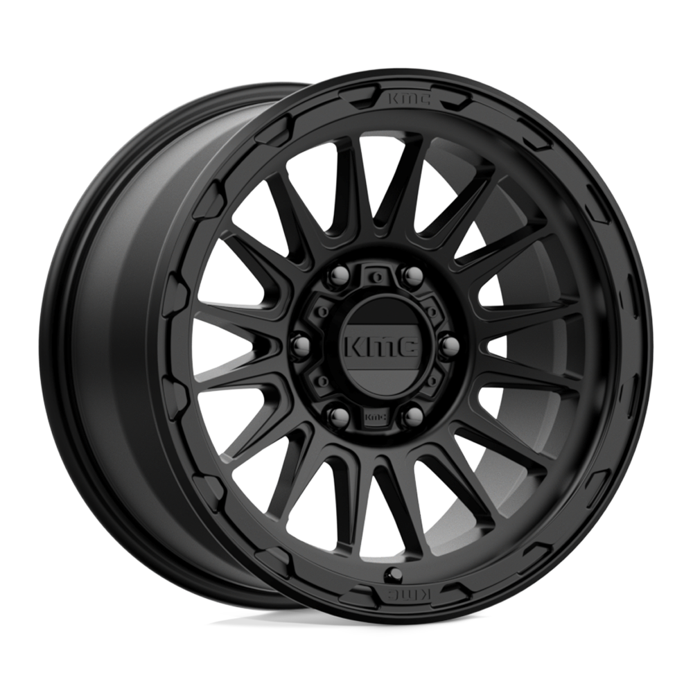 17x9 KMC Wheels KM542 IMPACT 6x114.3 18 offset 66.06 hub BLACK - KM54279064718