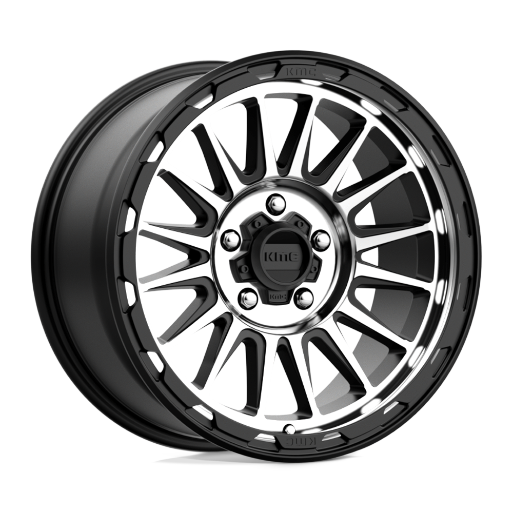 18x9 KMC Wheels KM542 IMPACT 5x127 18 offset 71.5 hub BLACK - KM54289050518