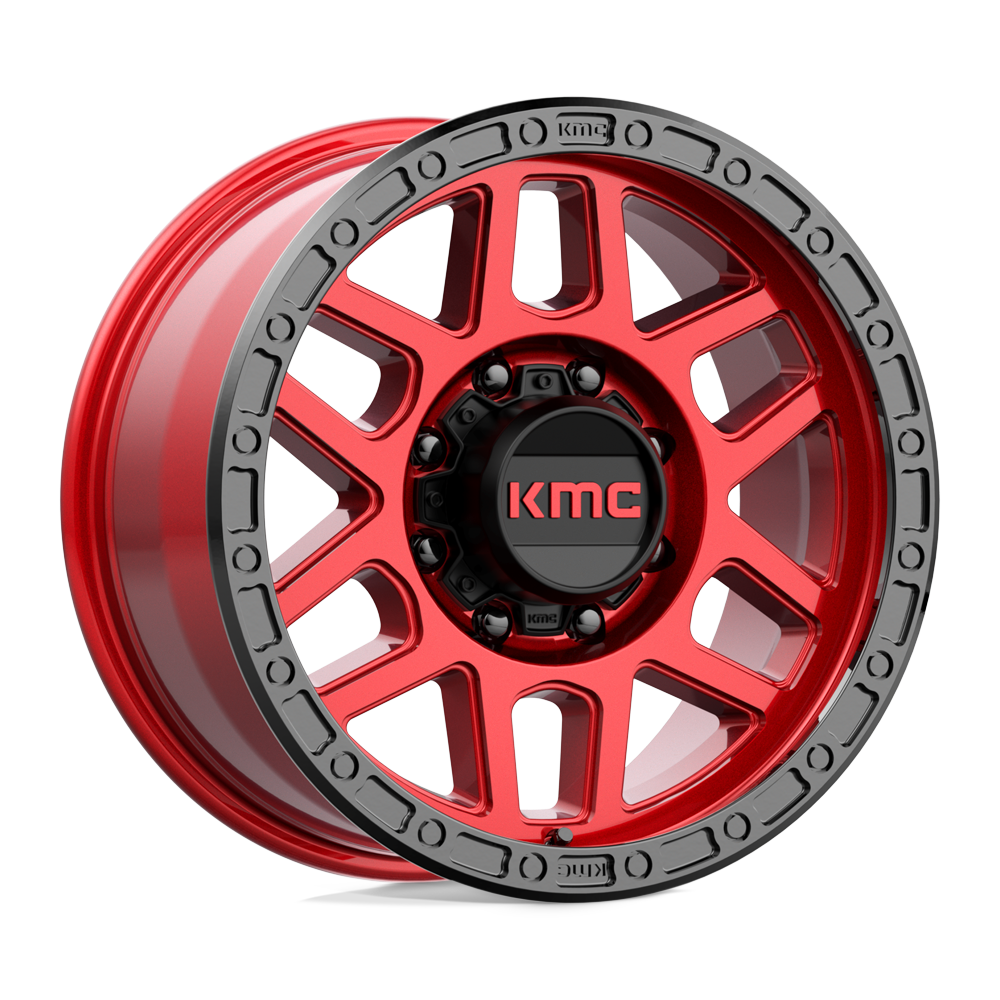 18x9 KMC Wheels KM544 MESA 8x180 18 offset 124.2 hub RED - KM54489088918