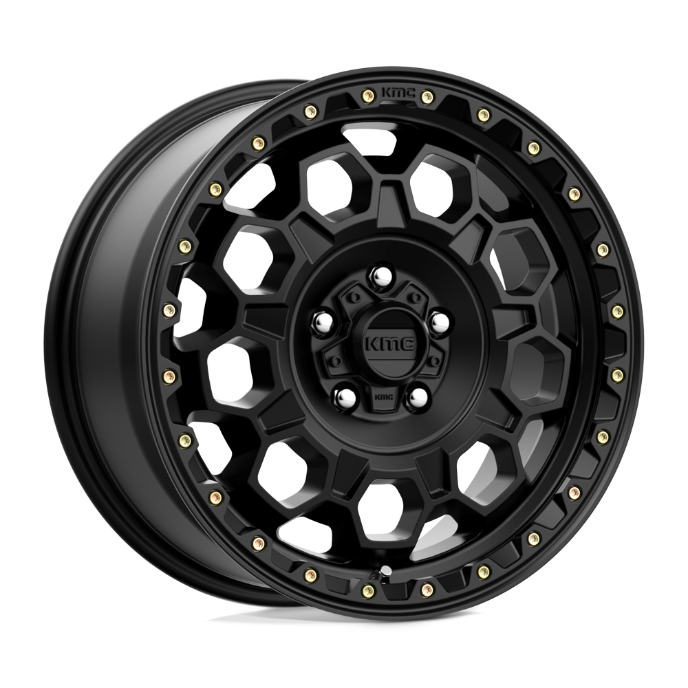 17x8 KMC Wheels KM545 TREK 6x114.3 20 offset 66.06 hub BLACK - KM54578064720