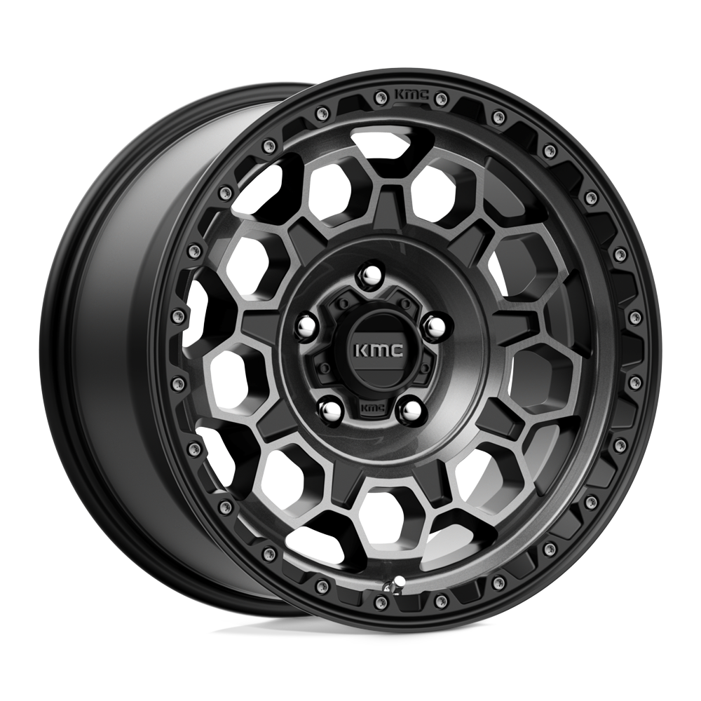17x9 KMC Wheels KM545 TREK 5x127 0 offset 71.5 hub BLACK - KM54579050400