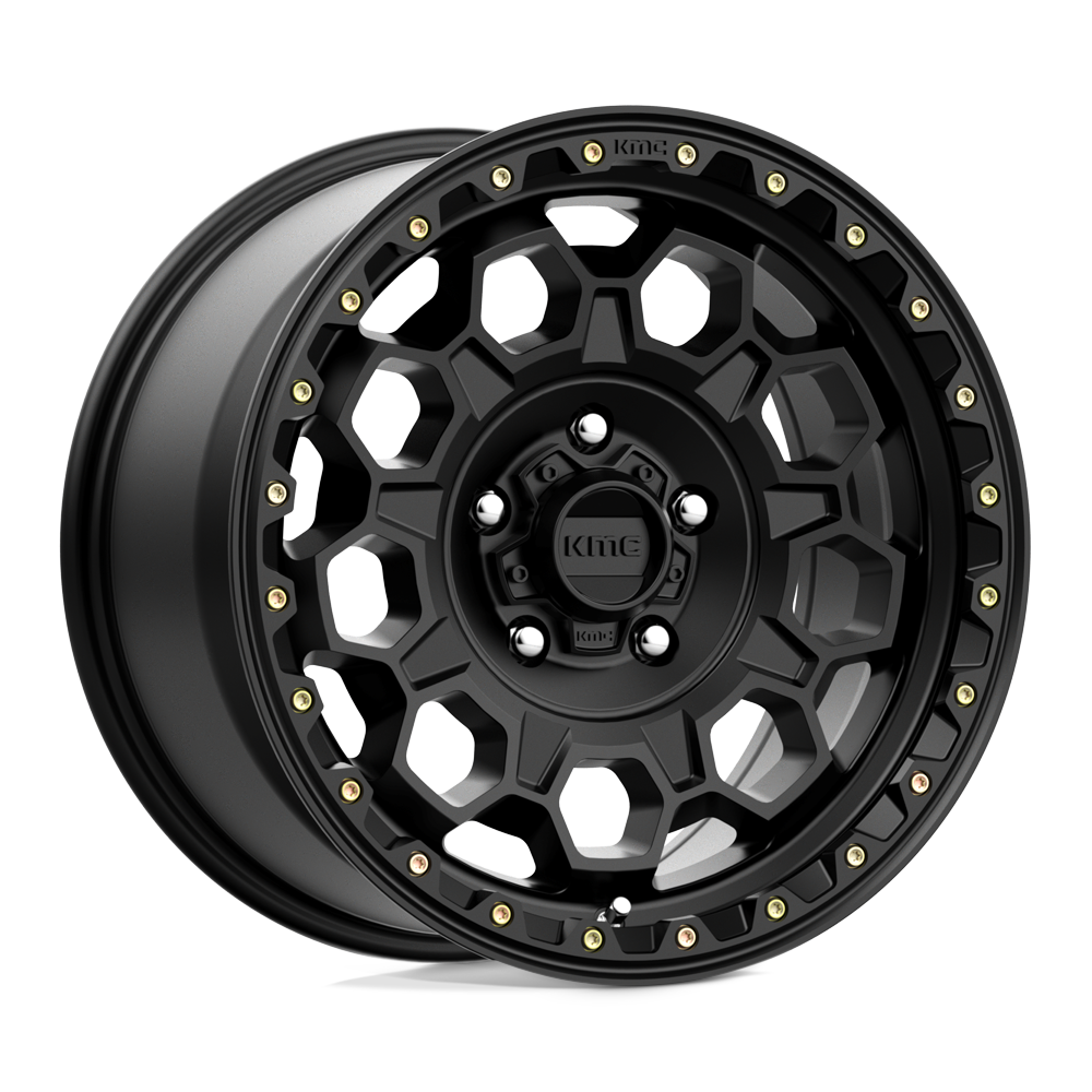 17x9 KMC Wheels KM545 TREK 5x150 18 offset 110.1 hub BLACK - KM54579058718