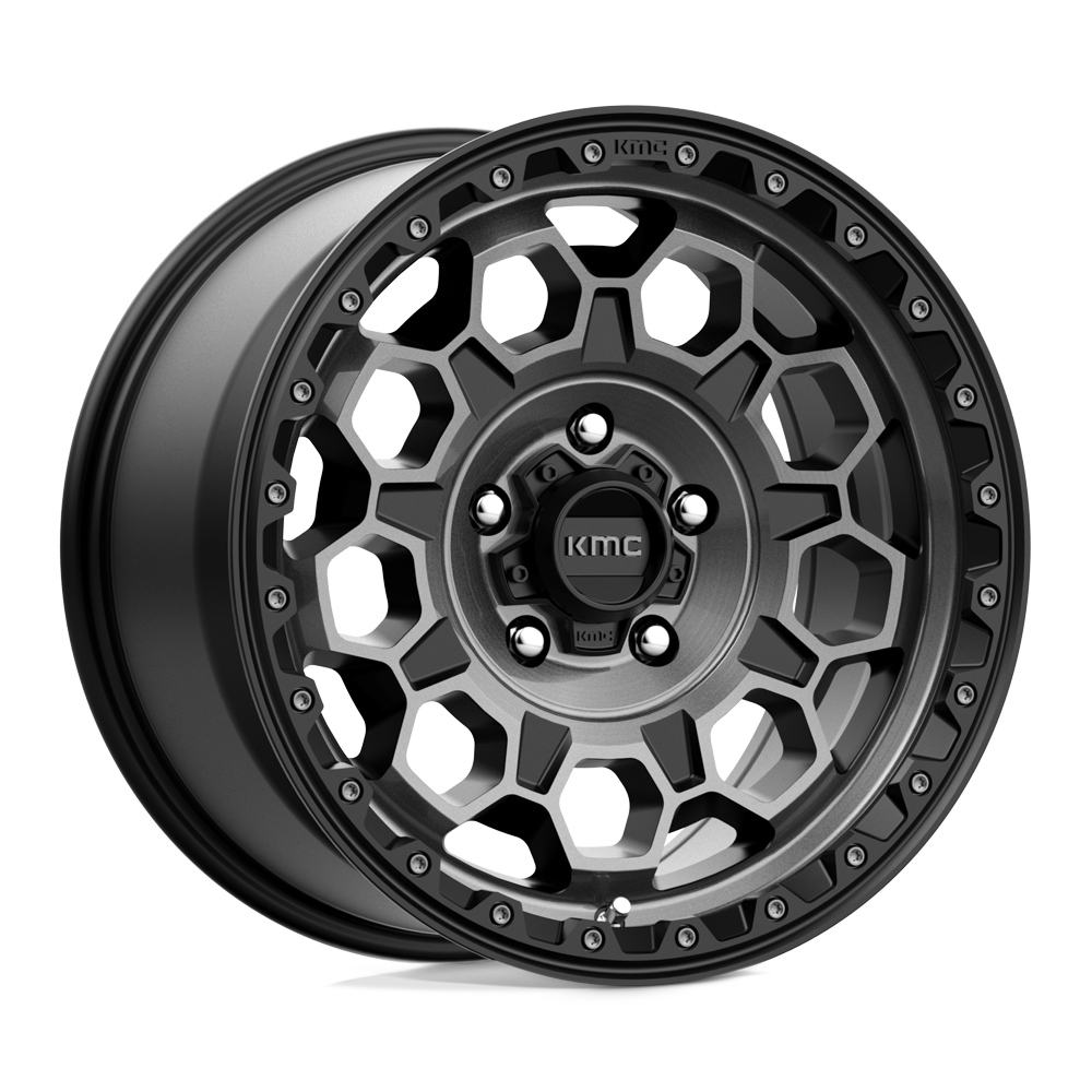 17x9 KMC Wheels KM545 TREK 5x127 18 offset 71.5 hub BLACK - KM54579050418