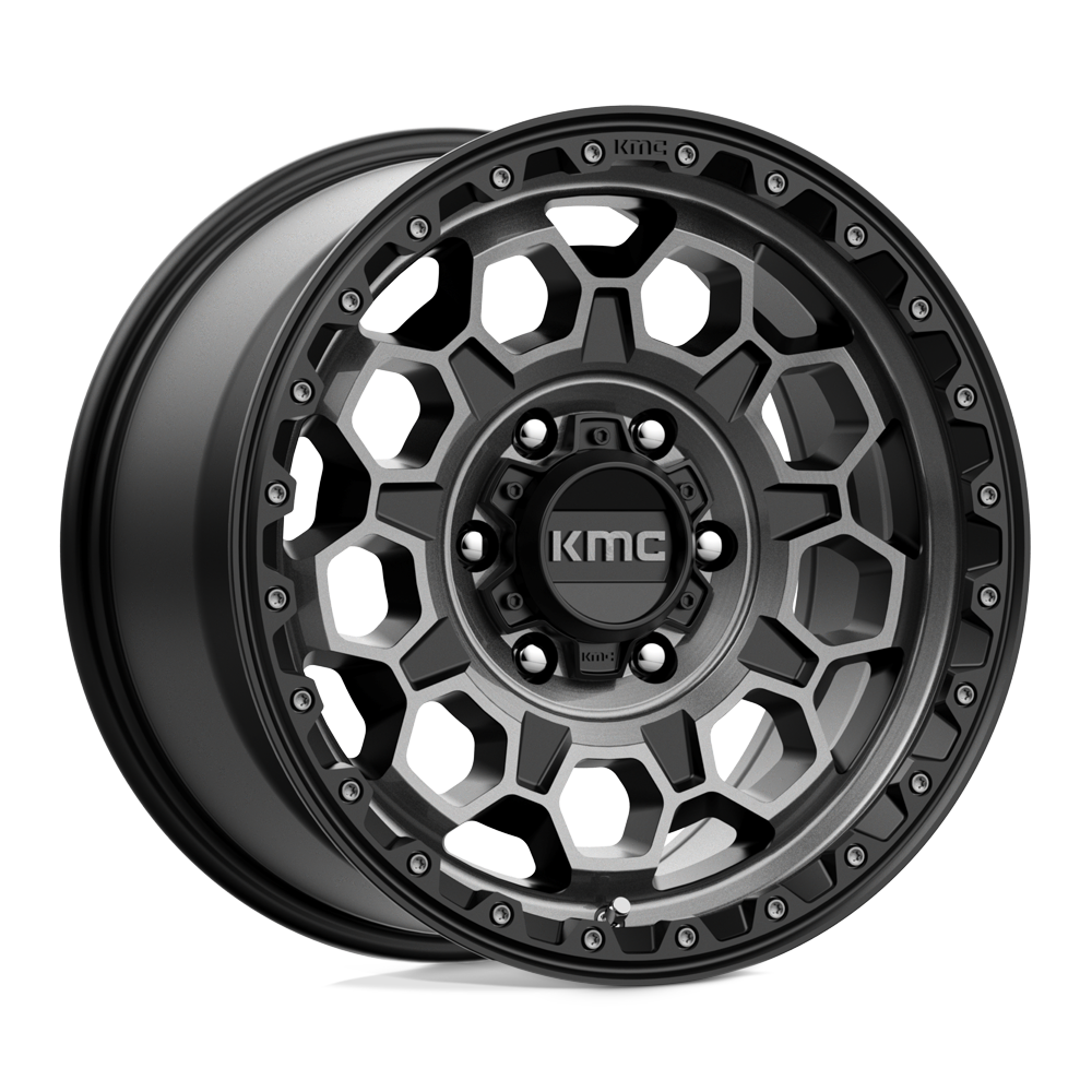 17x9 KMC Wheels KM545 TREK 6x114.3 18 offset 66.06 hub BLACK - KM54579064418