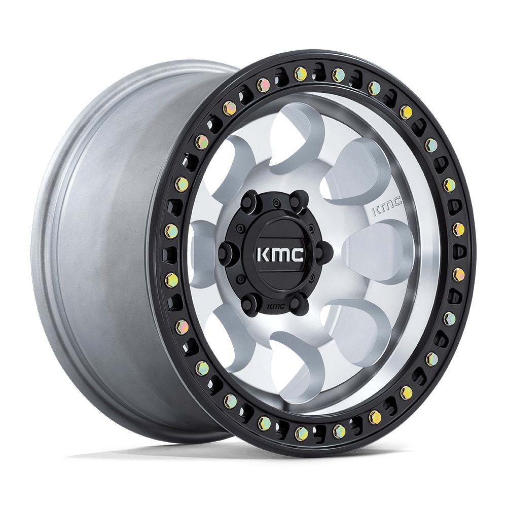 18x9 KMC Wheels KM550 RIOT SBL 5x127 18 offset 71.5 hub MACHINED - KM550DB18905018