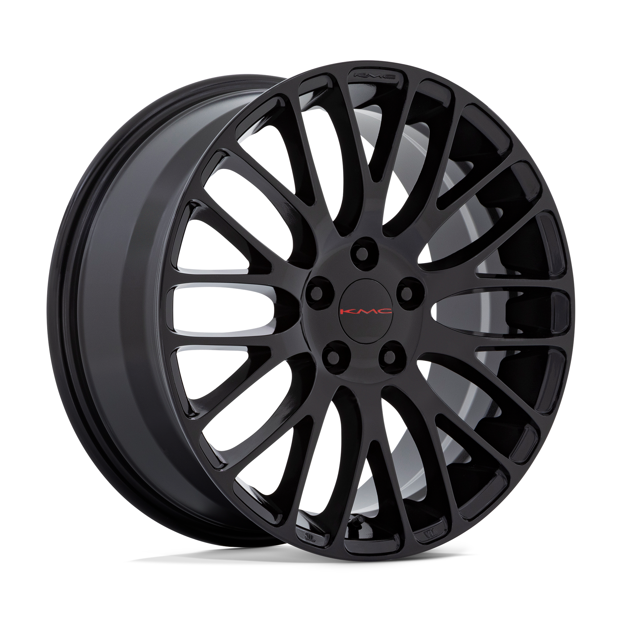18x8 KMC Wheels KM693 MAZE 5x114.3 45 offset 60.06 hub BLACK - KM69388012345T