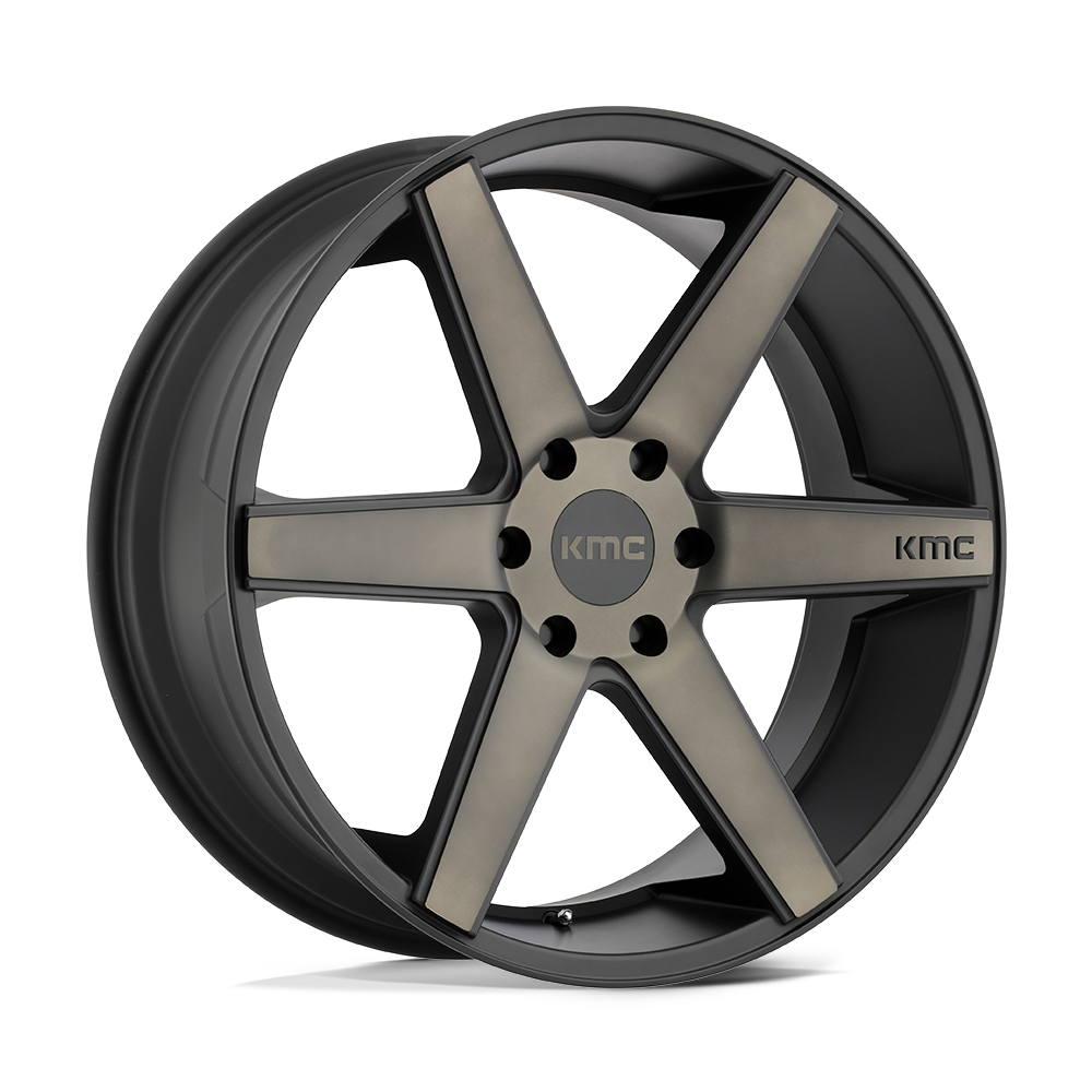 20x8.5 KMC Wheels KM704 DISTRICT TRUCK 6x139.7 15 offset 106.1 hub BLACK - KM70428568915
