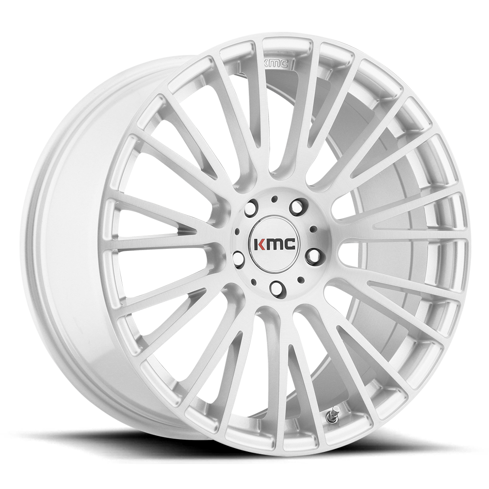 20x8.5 KMC Wheels KM706 IMPACT 5x112 25 offset 66.56 hub SILVER - KM70628557425