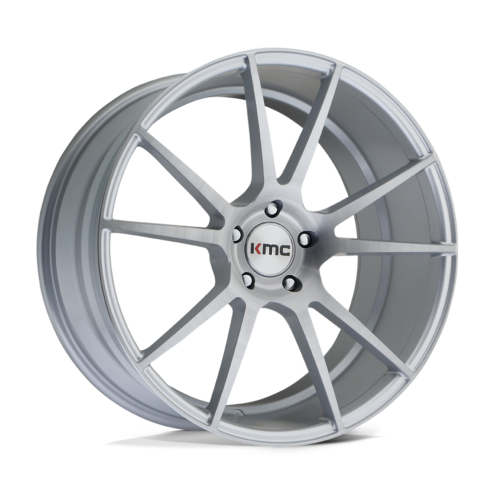 20x10 KMC Wheels KM709 FLUX 5x112 40 offset 66.56 hub SILVER - KM70921057440