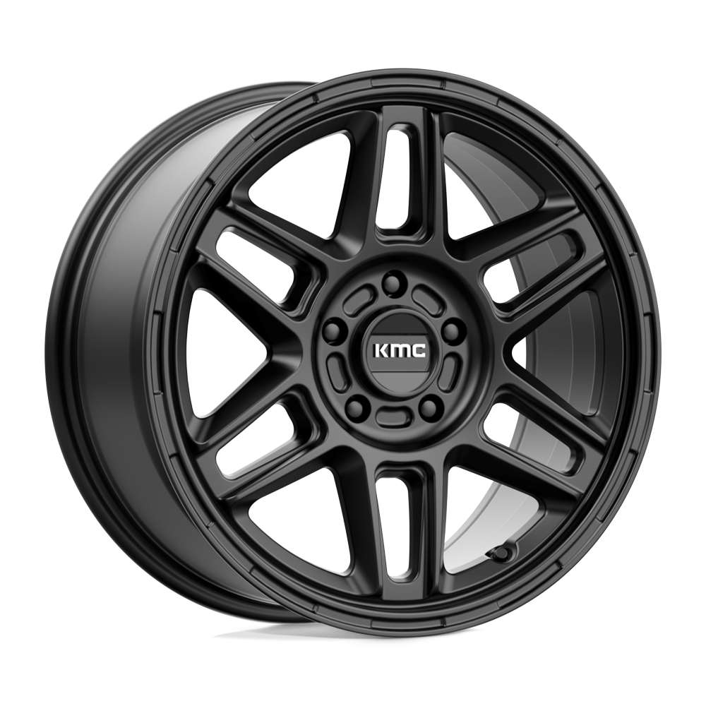 17x8 KMC Wheels KM716 NOMAD 5x108 38 offset 72.56 hub BLACK - KM71678045738