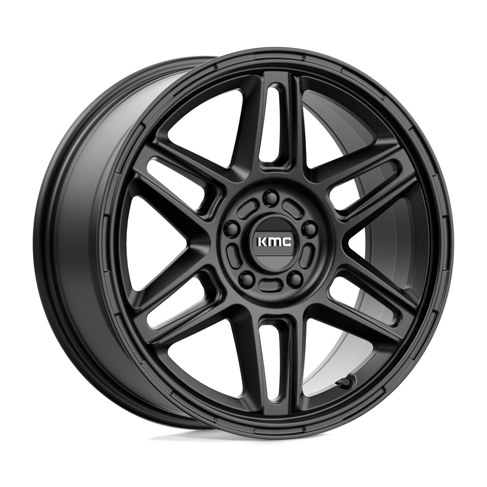 18x8 KMC Wheels KM716 NOMAD 5x108 38 offset 72.56 hub BLACK - KM71688045738
