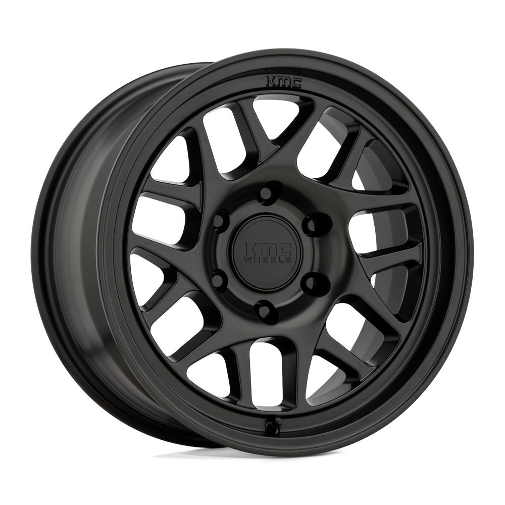 17x8.5 KMC Wheels KM717 BULLY OL 5x127 18 offset 71.5 hub BLACK - KM71778550718