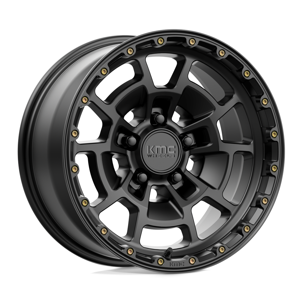 17x8.5 KMC Wheels KM718 SUMMIT 5x150 0 offset 110.1 hub BLACK - KM71878558700