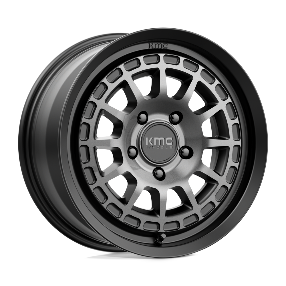 17x8 KMC Wheels KM719 CANYON 5x114.3 35 offset 72.56 hub BLACK - KM71978012435