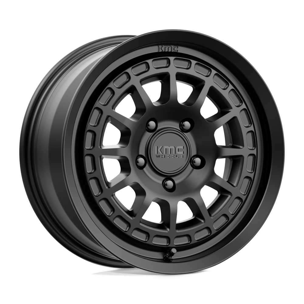 17x8 KMC Wheels KM719 CANYON 5x127 35 offset 71.5 hub BLACK - KM71978050735