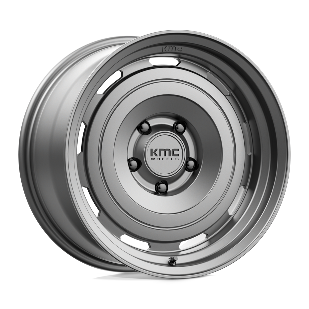 17x8.5 KMC Wheels KM720 ROSWELL 5x127 0 offset 78.1 hub GRAY - KM72078550400